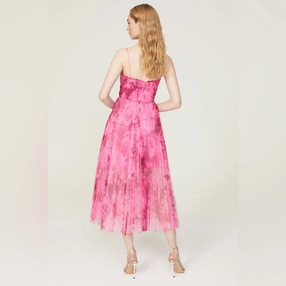 ML Monique Lhuillier Tulle Pink Dress - Picture 14 of 15